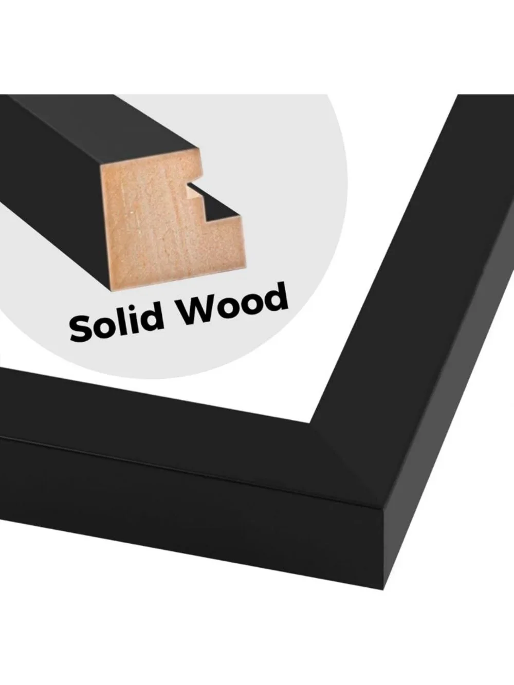 Elegant 5x7 Collage Picture Frame - Solid Wood, Real Glass, Multi-Photo Display